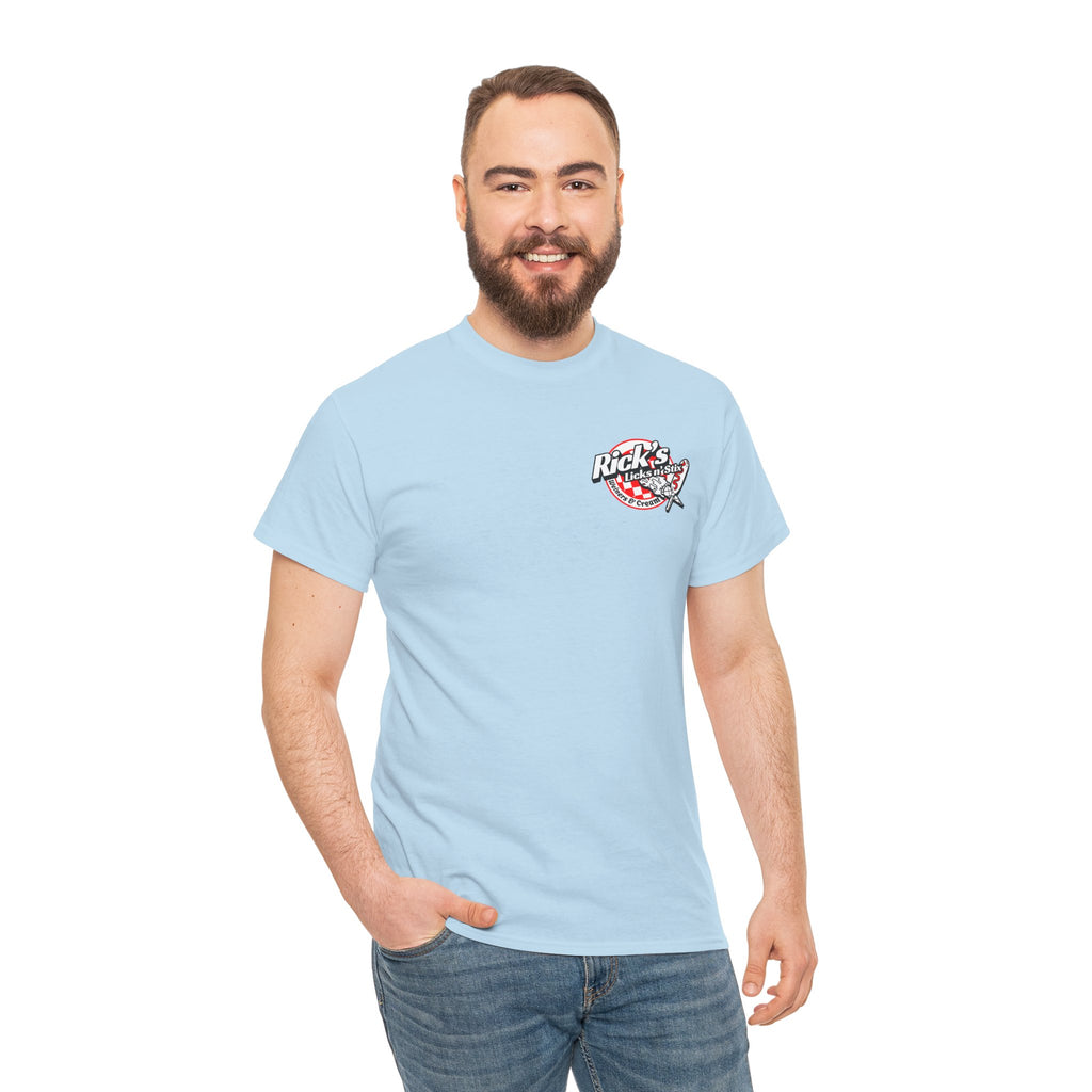 Rick's Licks n' Stix -Official T shirt