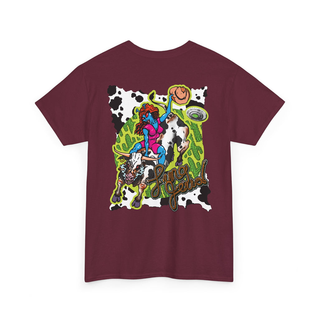 'Cryptid Cowgirl' — Retro Alien Rodeo Graphic Tee