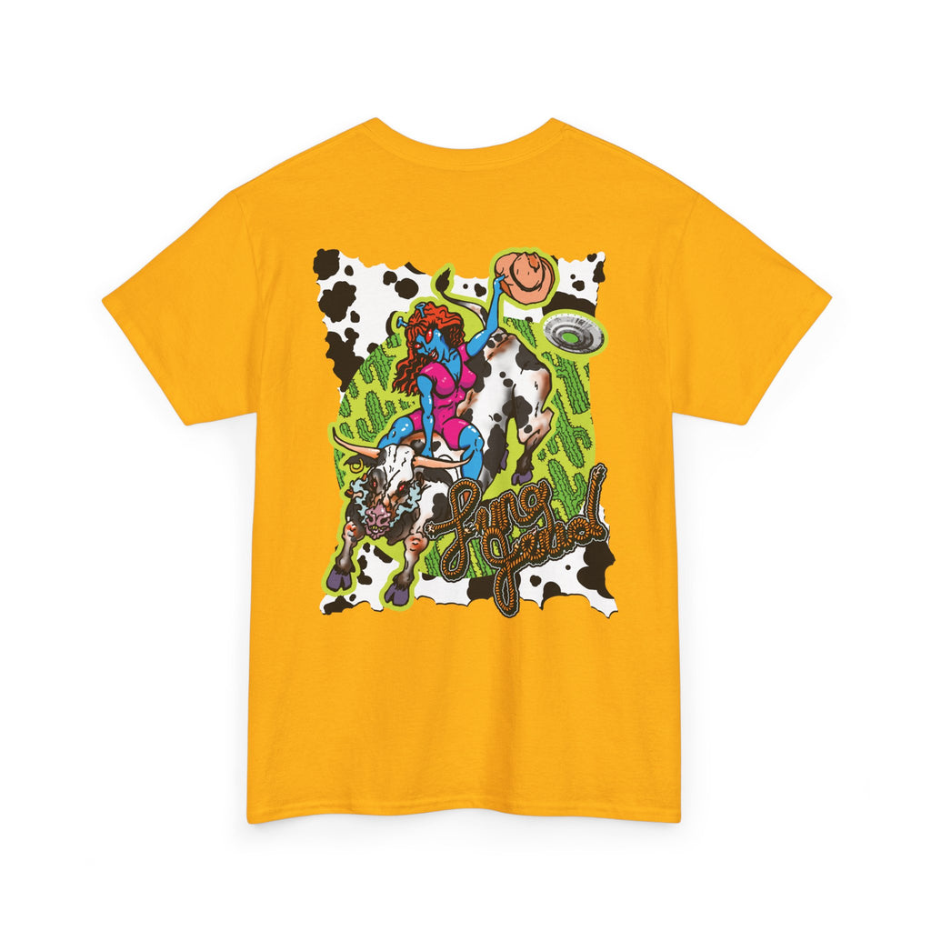 'Cryptid Cowgirl' — Retro Alien Rodeo Graphic Tee