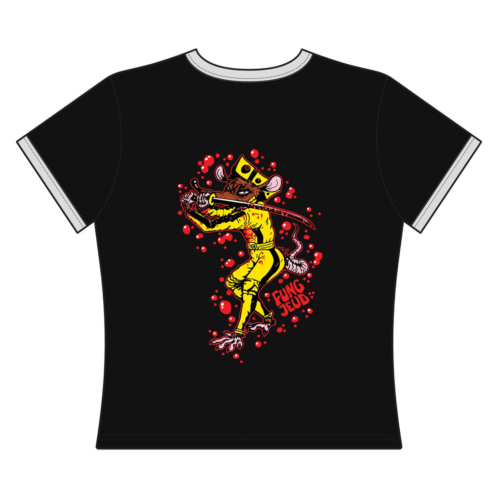 "F*CK CHUCK"  Women's Crop Top Ringer Tee
