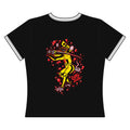 "F*CK CHUCK"  Women's Crop Top Ringer Tee