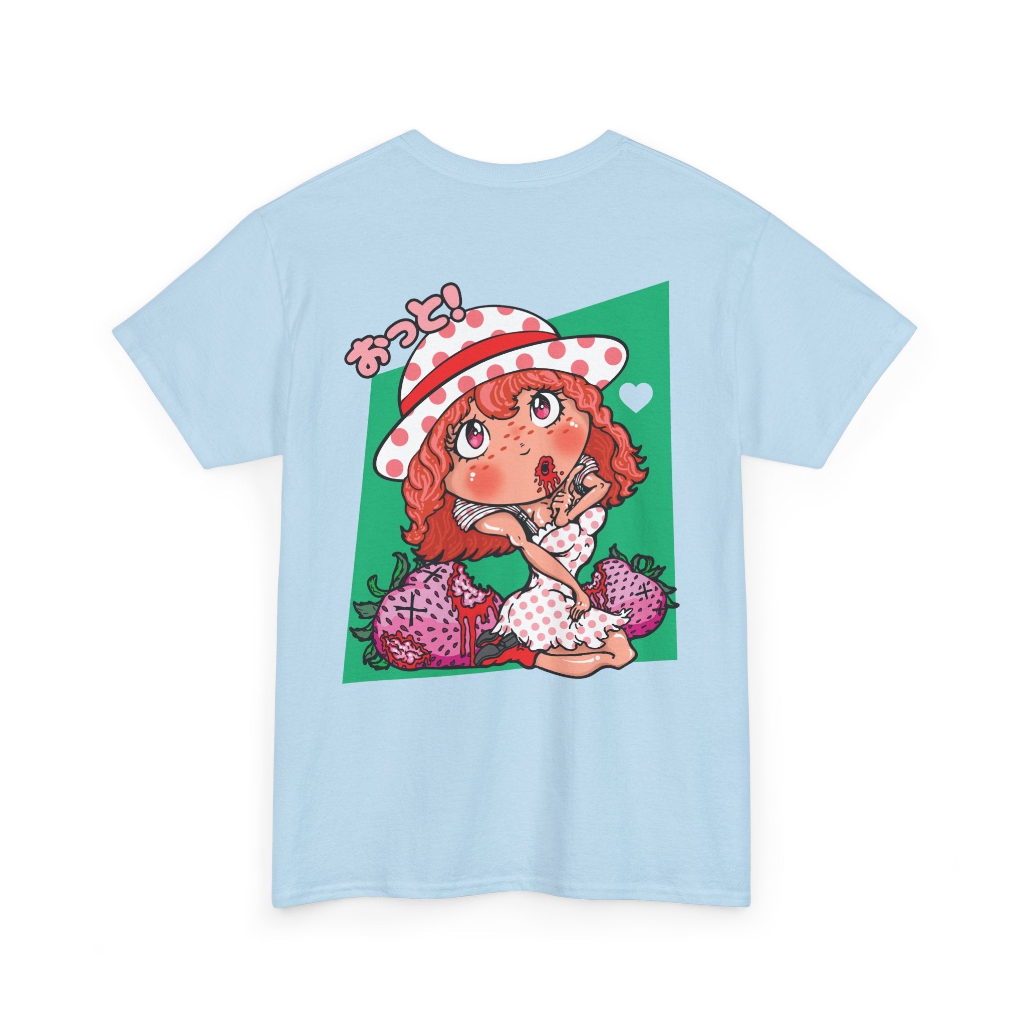 Strawberry Girl Anime Tee — Cute Kawaii Graphic T-Shirt