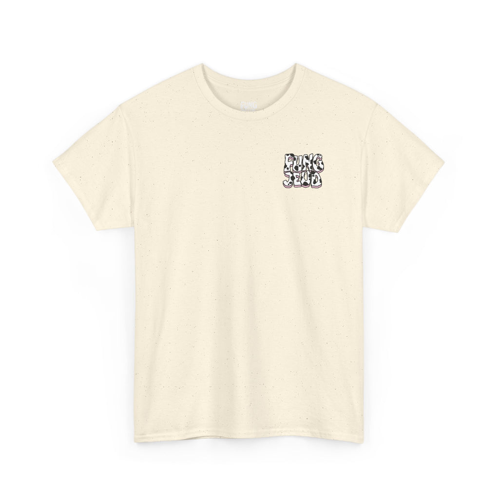'Cryptid Cowgirl' (Alternate Pink)  Graphic Tee — Retro Rodeo Alien Shirt