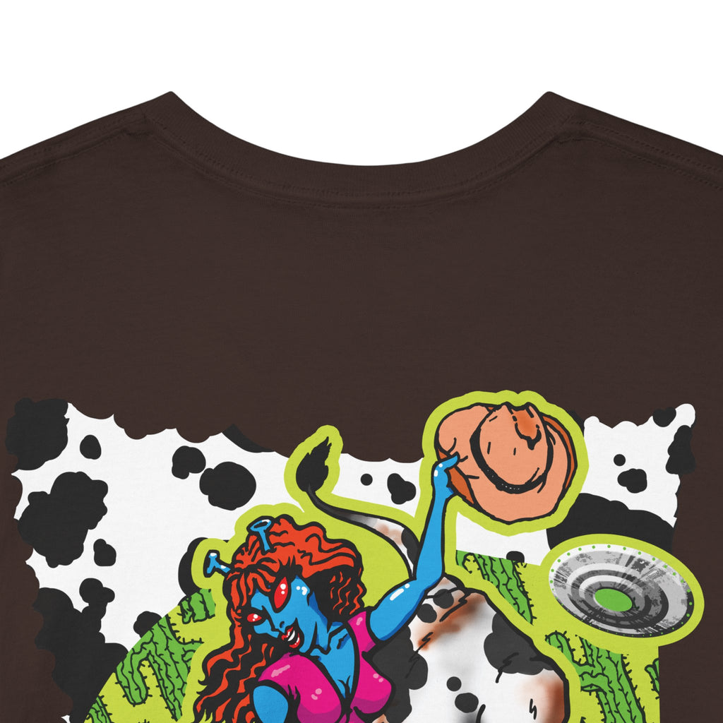 'Cryptid Cowgirl' — Retro Alien Rodeo Graphic Tee