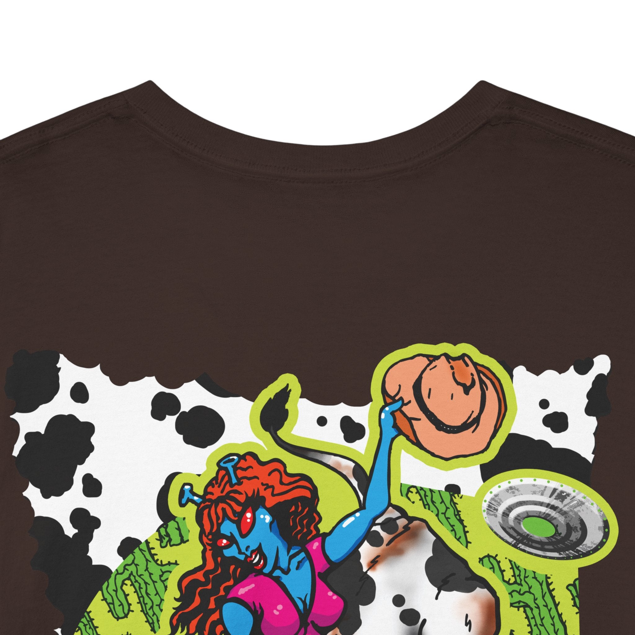 'Cryptid Cowgirl' — Retro Alien Rodeo Graphic Tee