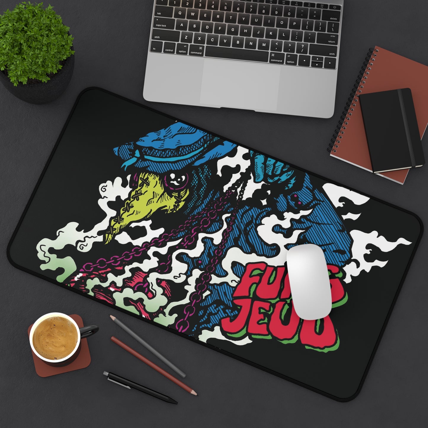 Gaming Mat — Retro Horror "Plague Keeper" Gaming Mat
