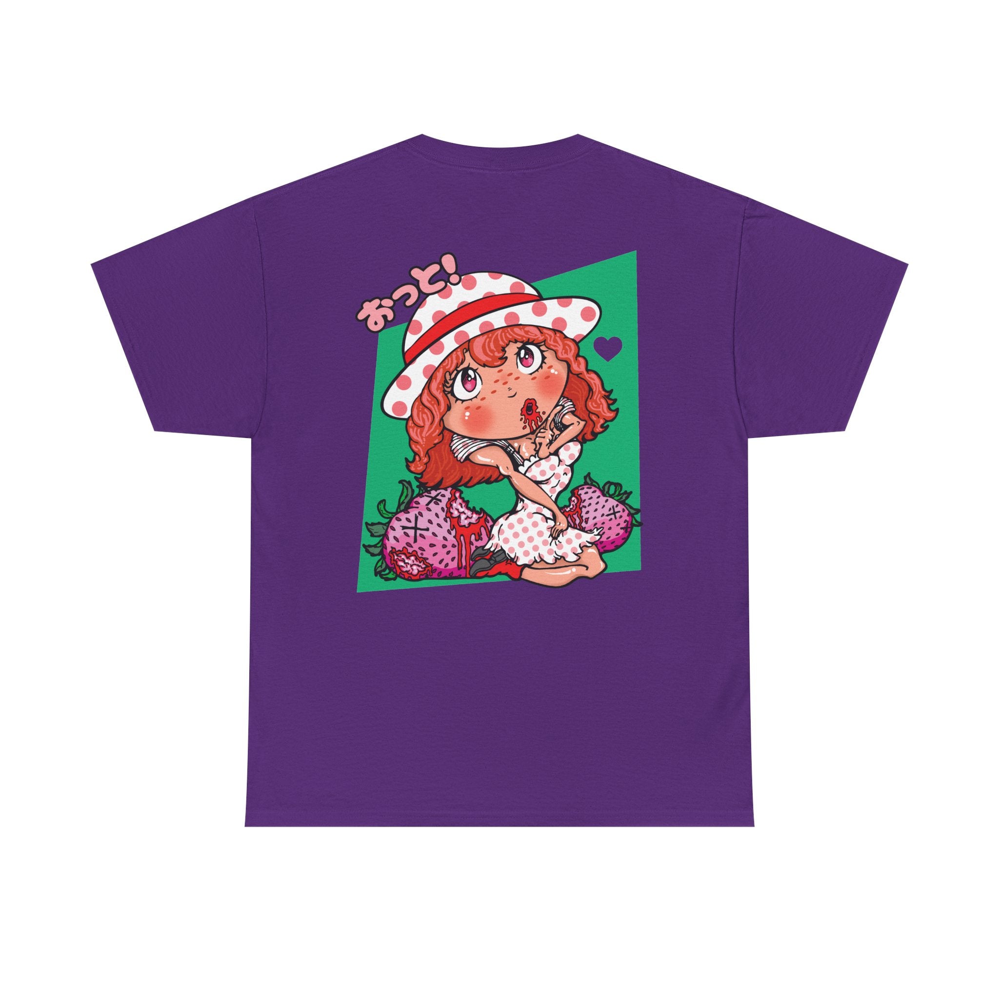 Strawberry Girl Anime Tee — Cute Kawaii Graphic T-Shirt