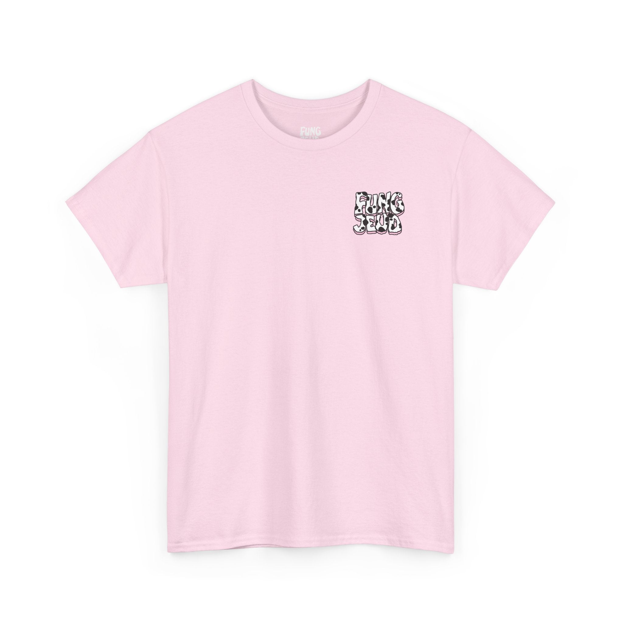 'Cryptid Cowgirl' (Alternate Pink)  Graphic Tee — Retro Rodeo Alien Shirt