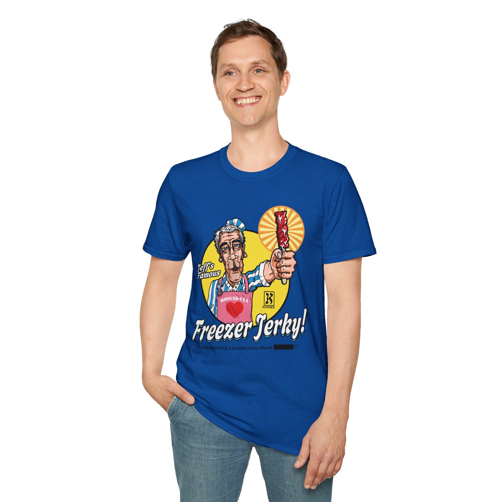 'The Jerkyman Can' - Epstein Files T-Shirt