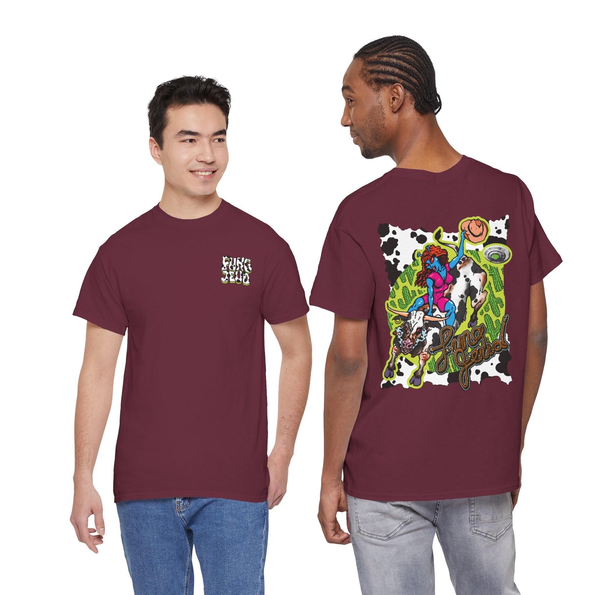 'Cryptid Cowgirl' — Retro Alien Rodeo Graphic Tee