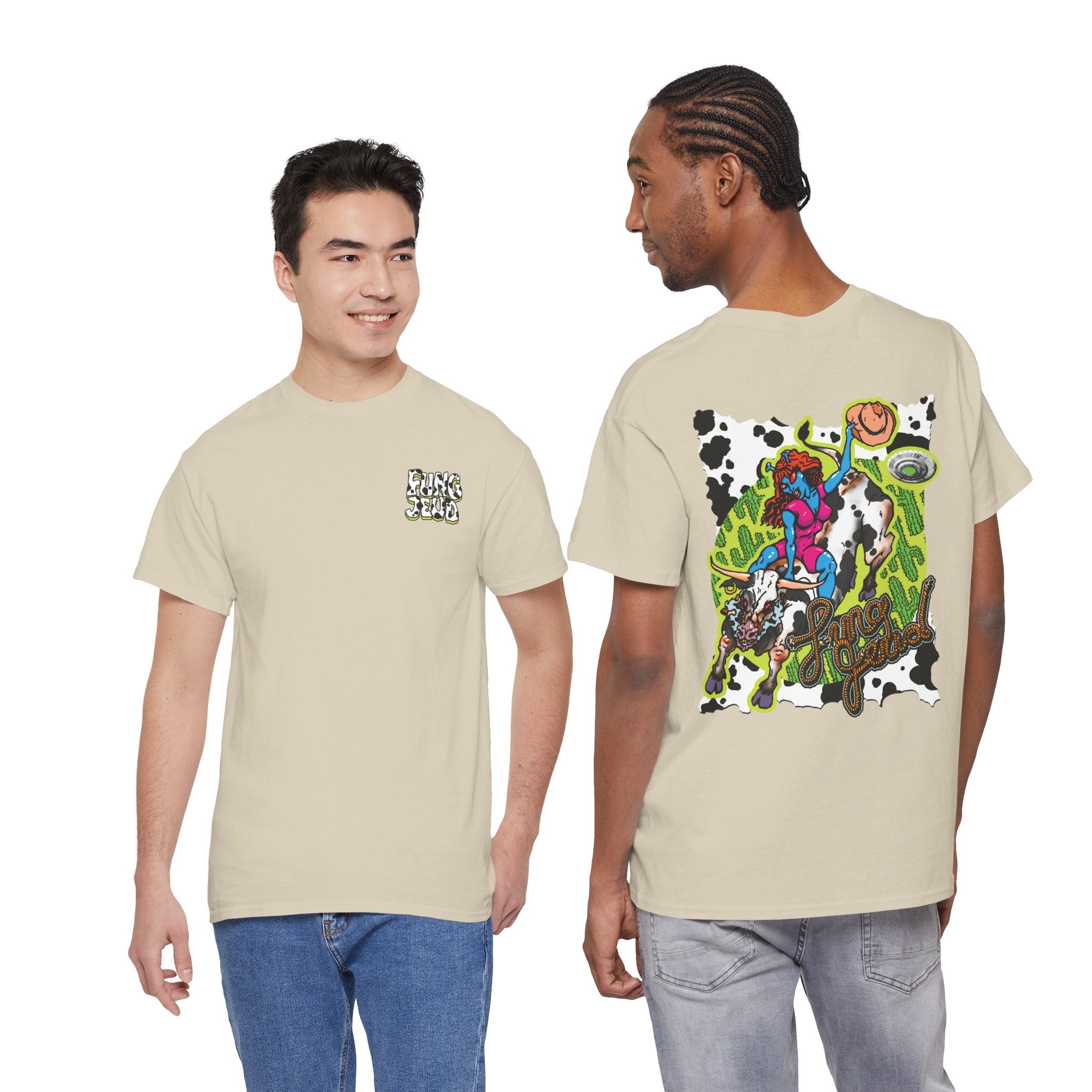 'Cryptid Cowgirl' — Retro Alien Rodeo Graphic Tee