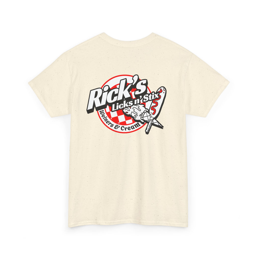 Rick's Licks n' Stix -Official T shirt