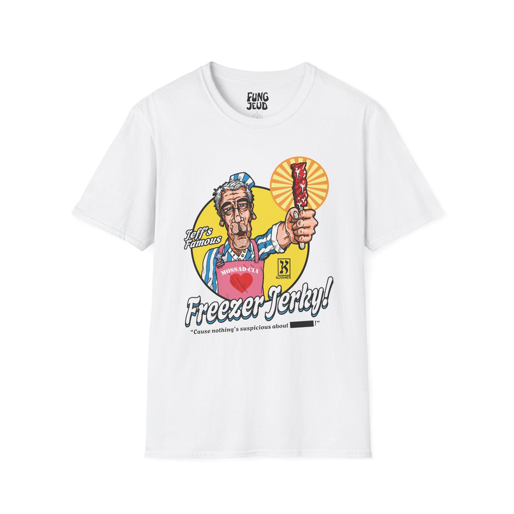 'The Jerkyman Can' - Epstein Files T-Shirt