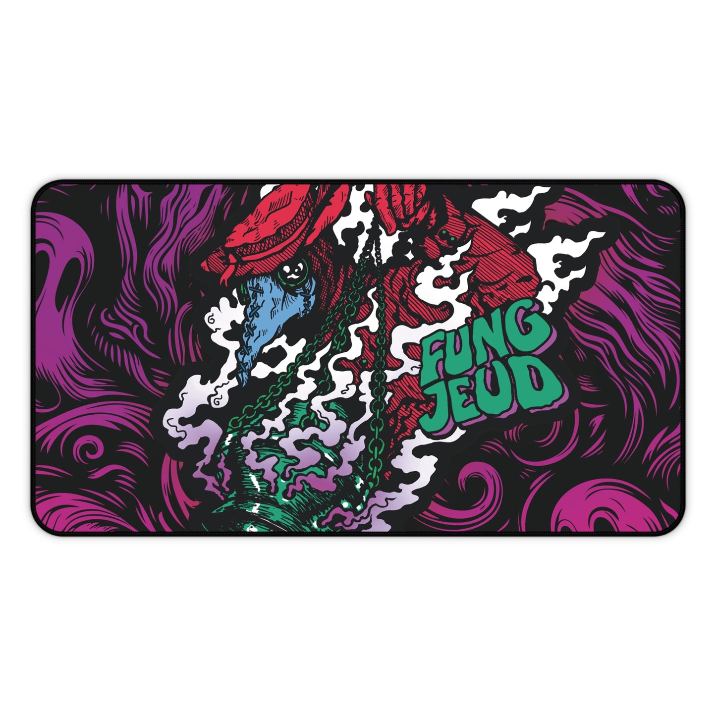 Gaming Mat — 'The Plague Keeper' Psychedelic Retro Horror gaming mat