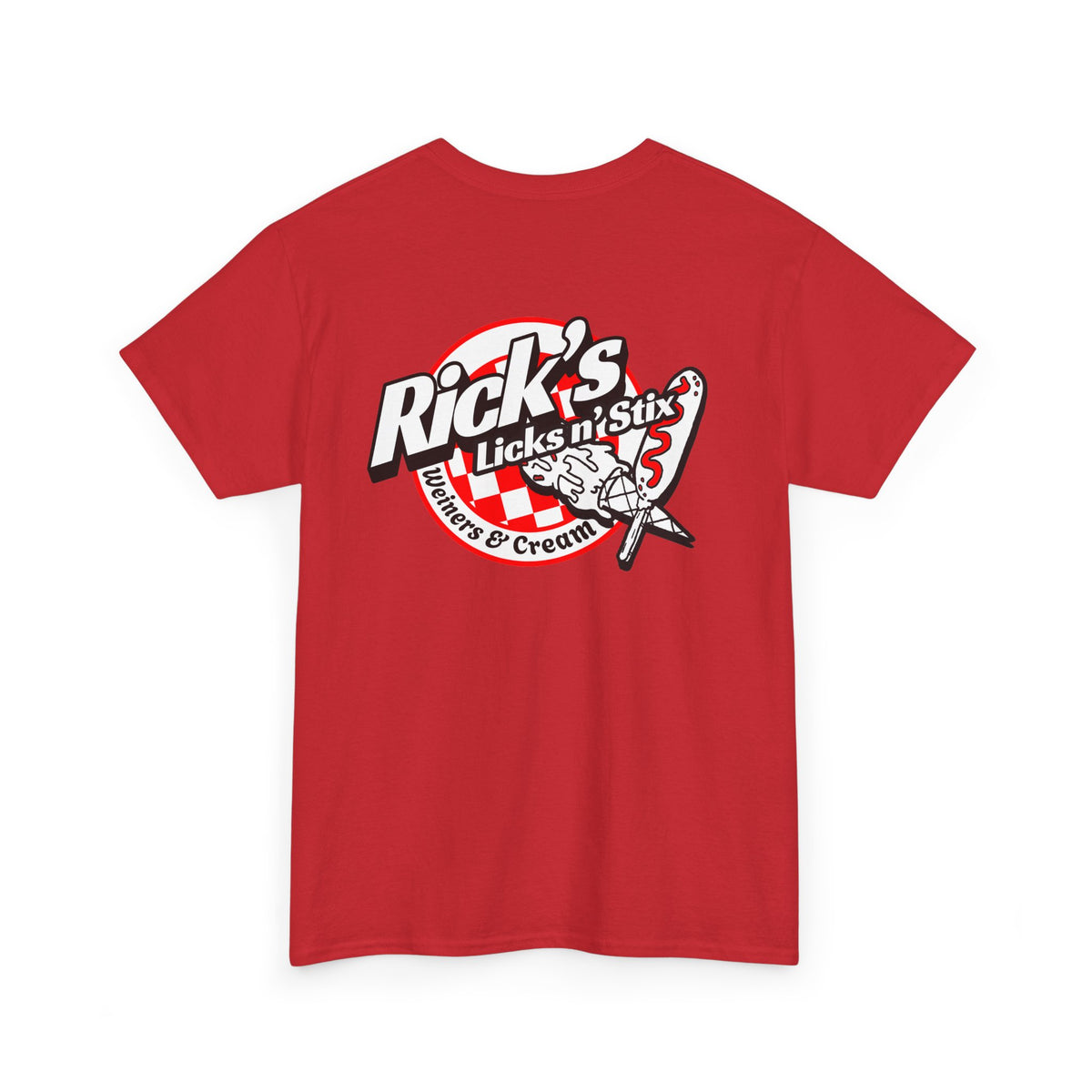 Rick's Licks n' Stix -Official T shirt