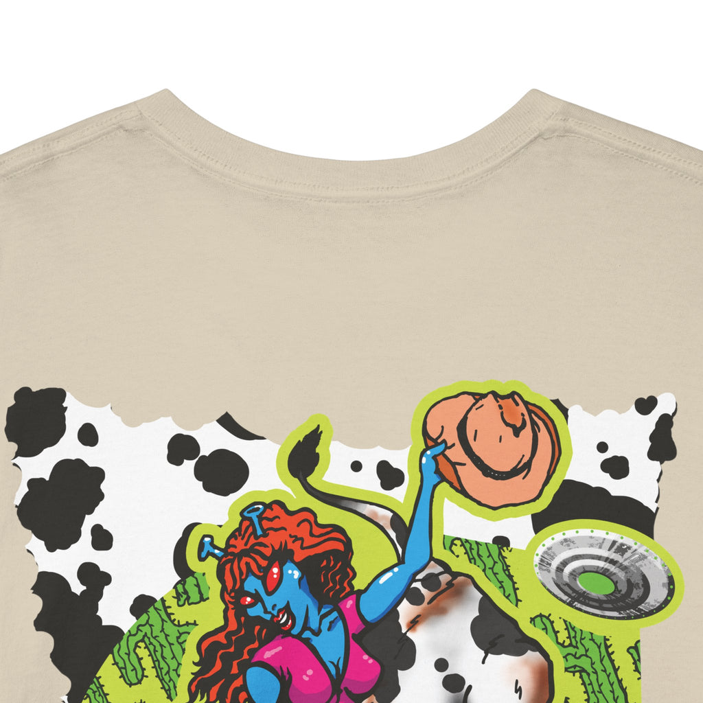 'Cryptid Cowgirl' — Retro Alien Rodeo Graphic Tee
