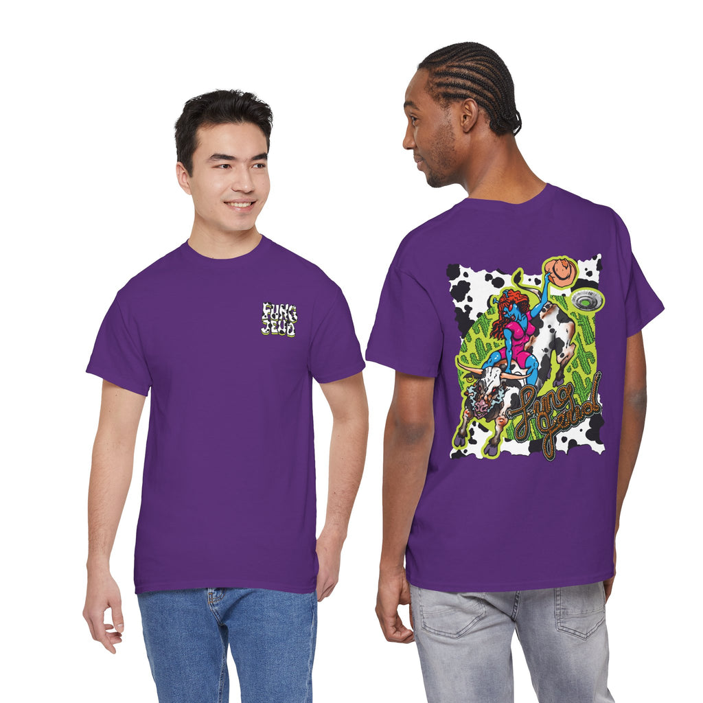 'Cryptid Cowgirl' — Retro Alien Rodeo Graphic Tee