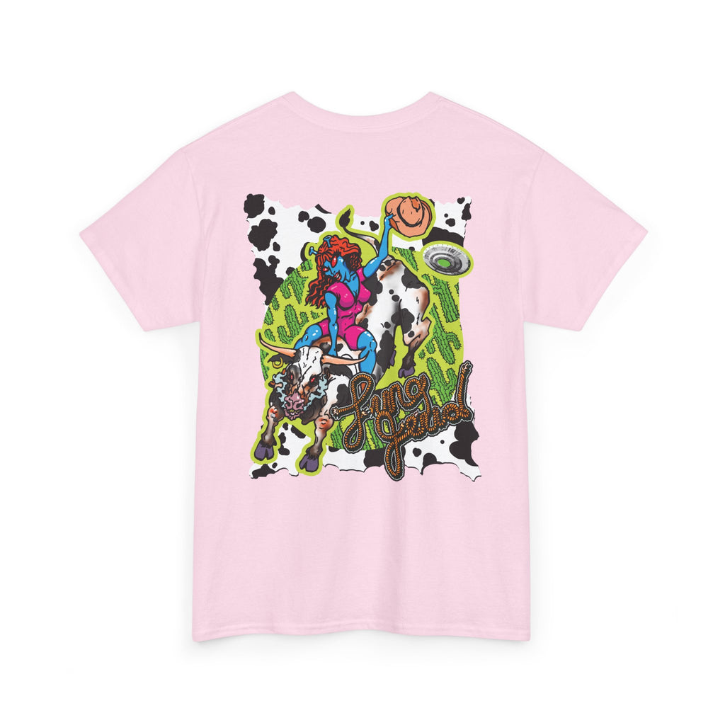 'Cryptid Cowgirl' — Retro Alien Rodeo Graphic Tee