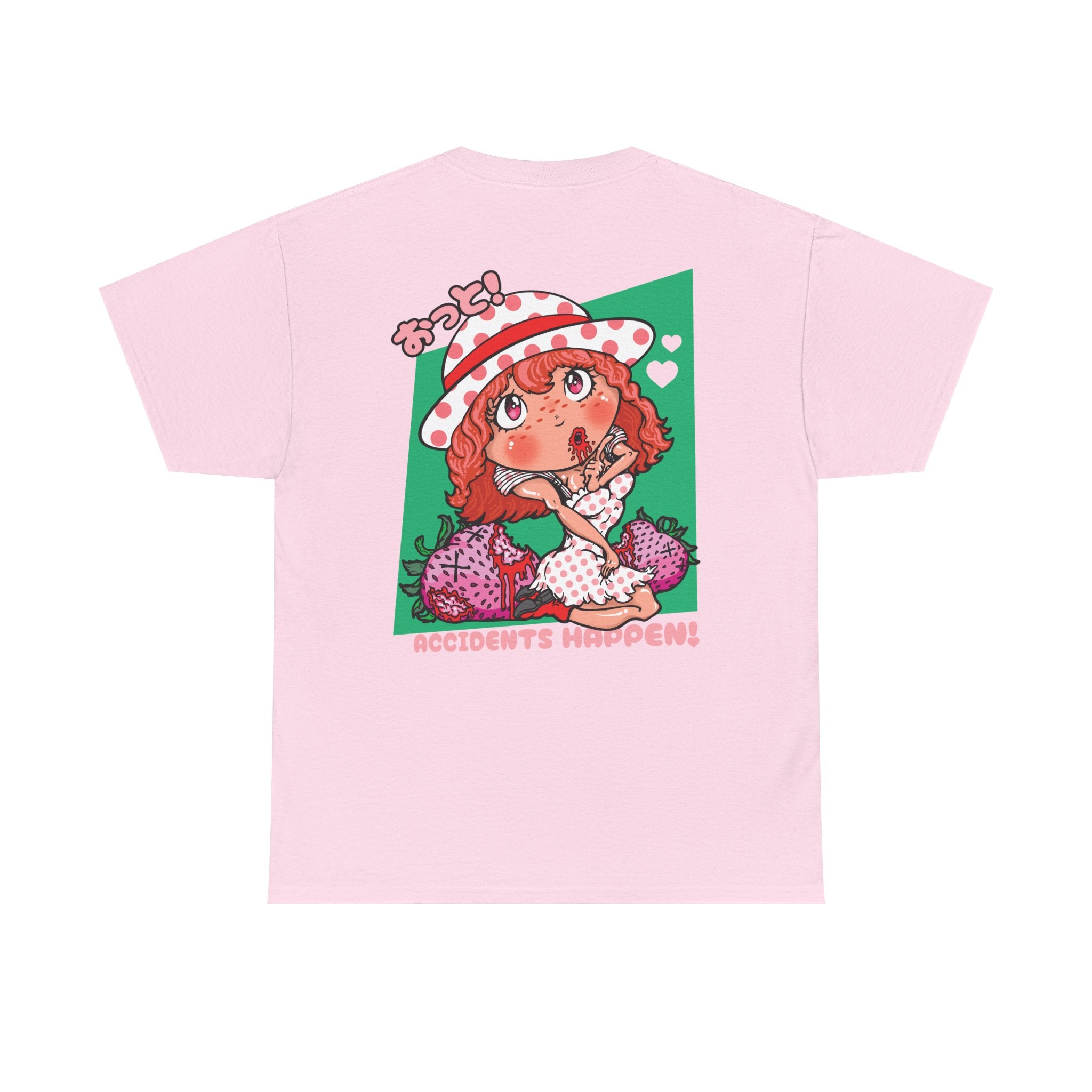 Strawberry Girl Anime Tee — Cute Kawaii Graphic T-Shirt