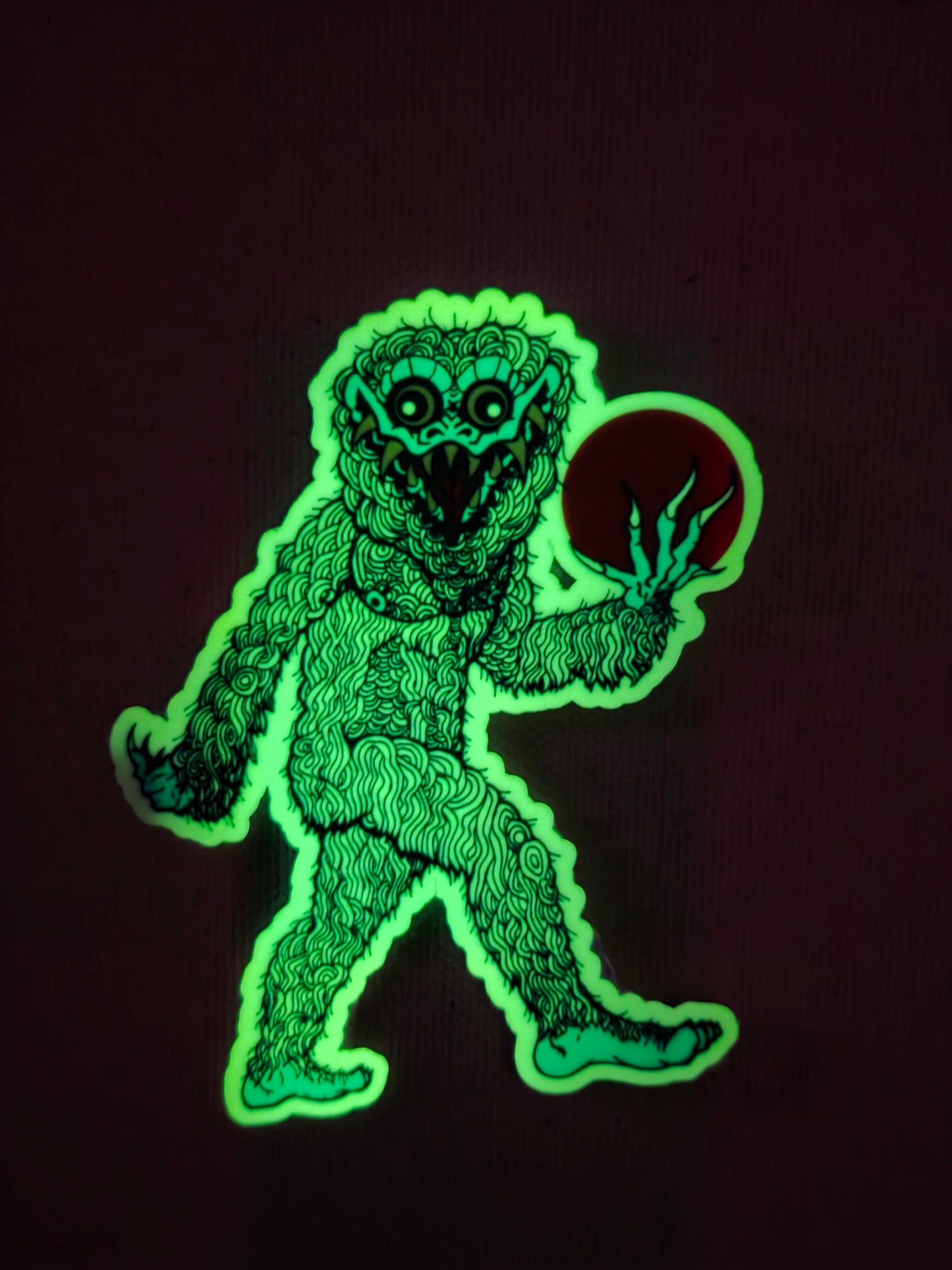 Glow-in-the-dark Yokai Bigfoot