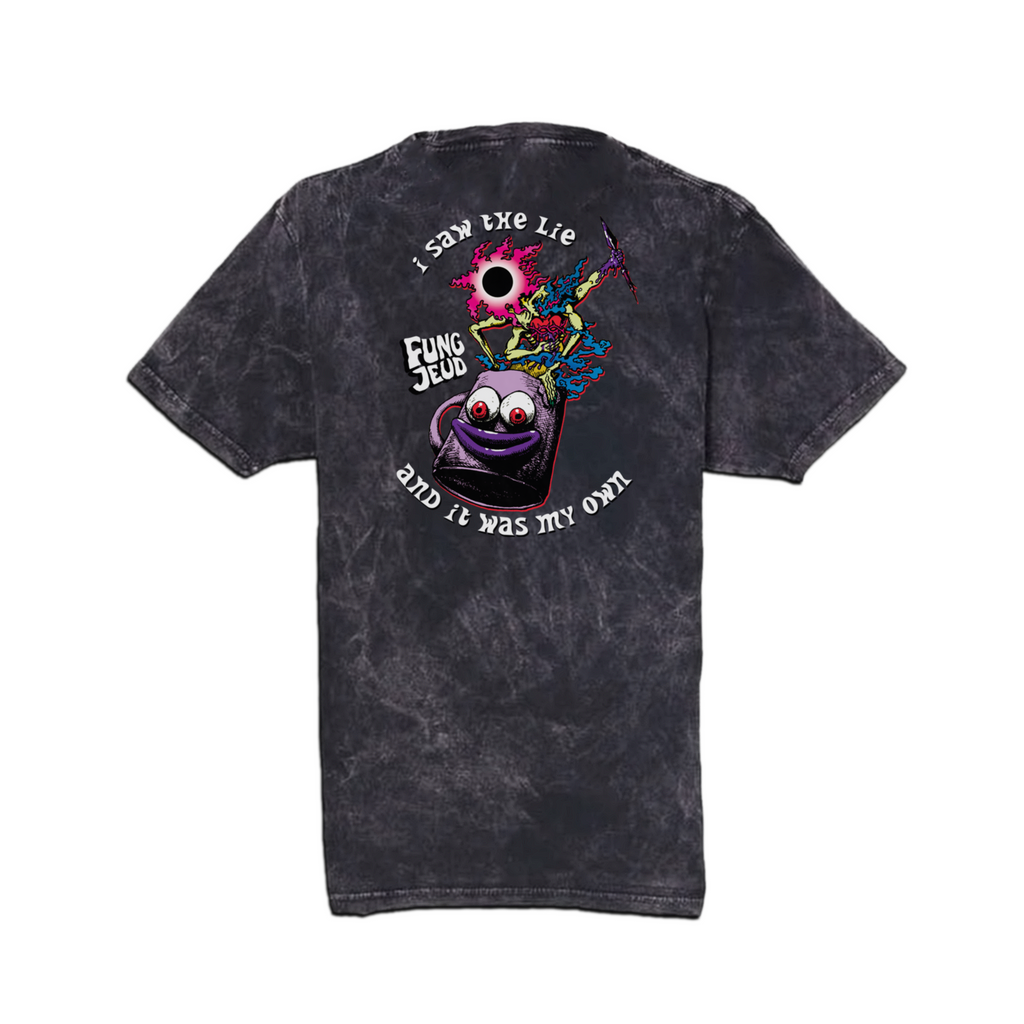'Mortal Coil' Vintage Stonewashed Graphic Tee — Psychedelic Acid Punk Art