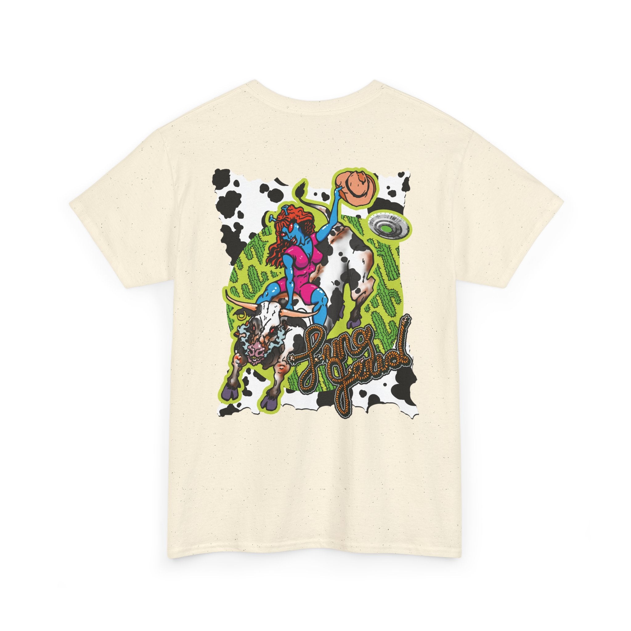 'Cryptid Cowgirl' — Retro Alien Rodeo Graphic Tee