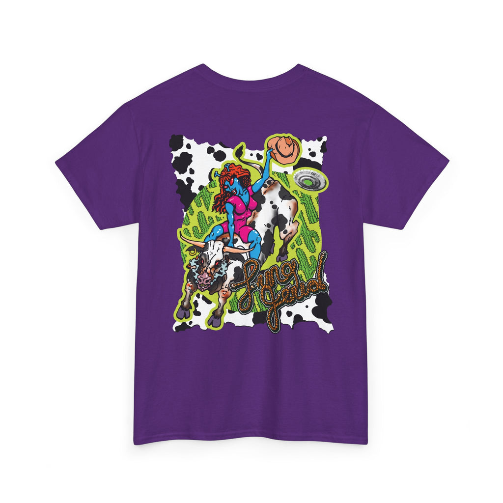 'Cryptid Cowgirl' — Retro Alien Rodeo Graphic Tee