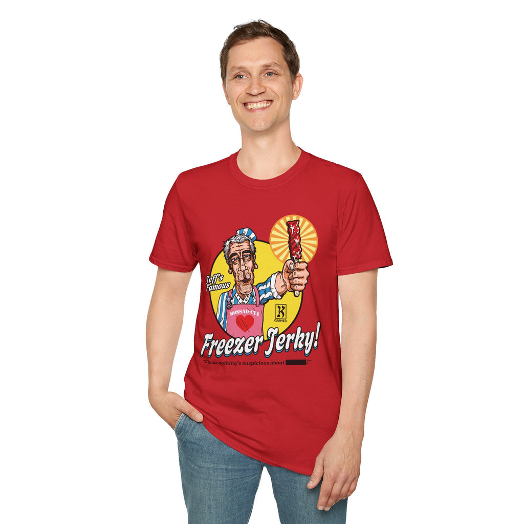 'The Jerkyman Can' - Epstein Files T-Shirt