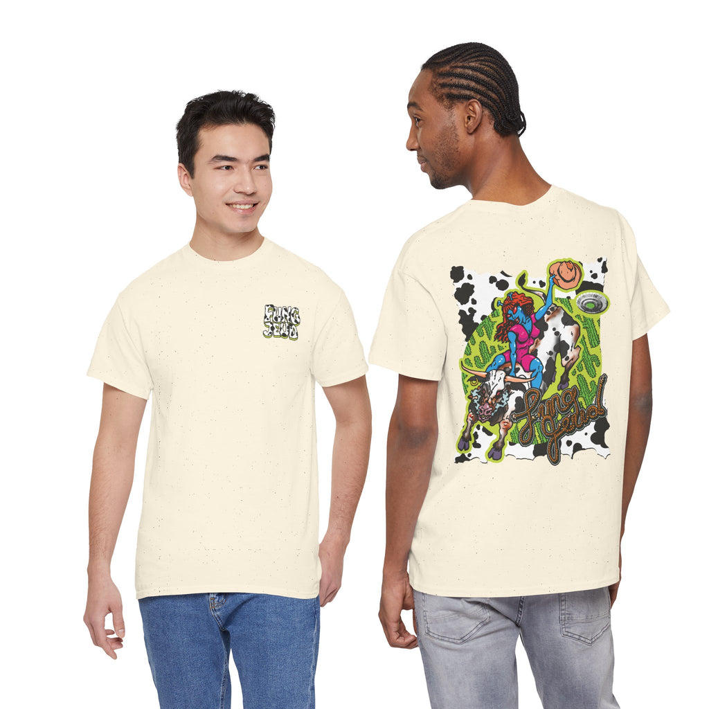'Cryptid Cowgirl' — Retro Alien Rodeo Graphic Tee