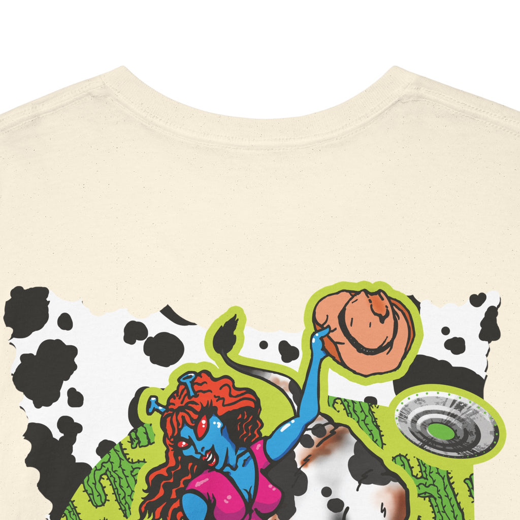 'Cryptid Cowgirl' — Retro Alien Rodeo Graphic Tee