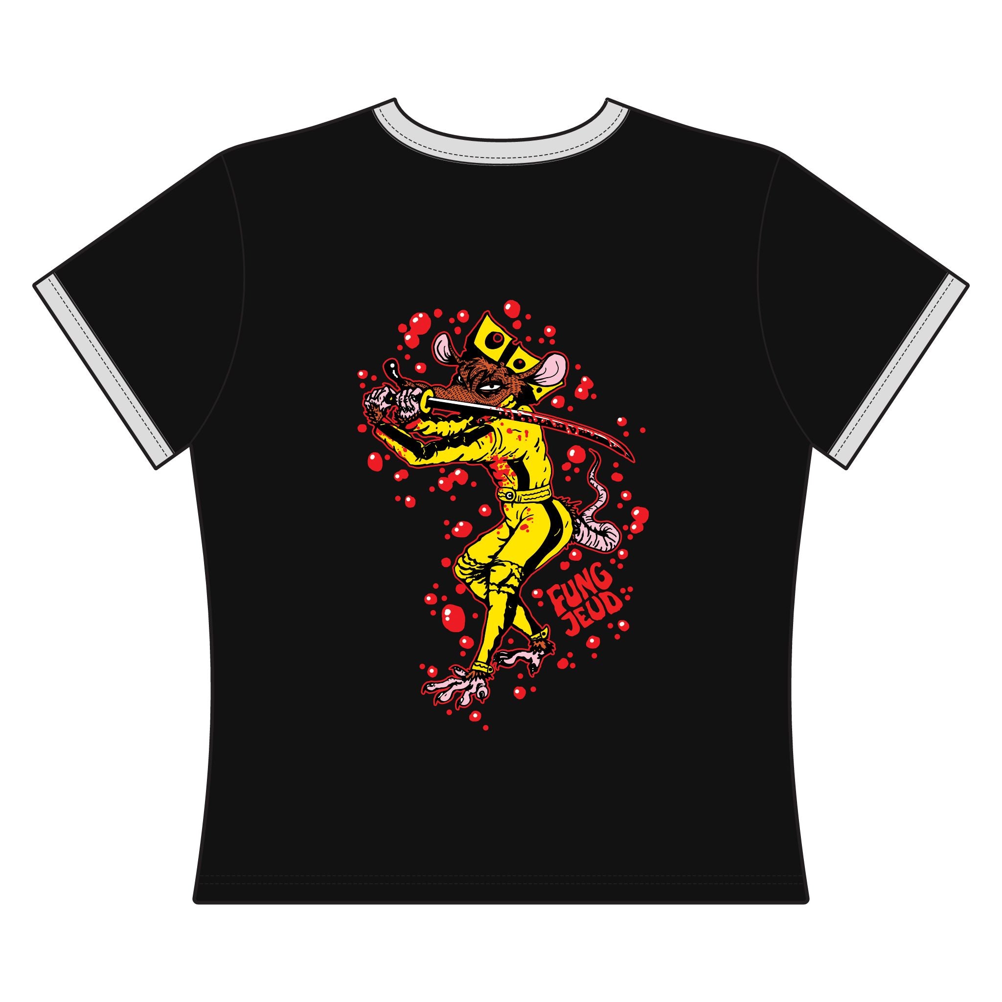 "F*CK CHUCK"  Women's Crop Top Ringer Tee