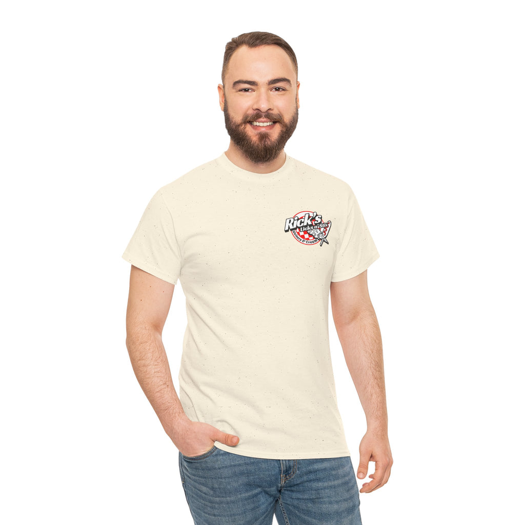 Rick's Licks n' Stix -Official T shirt